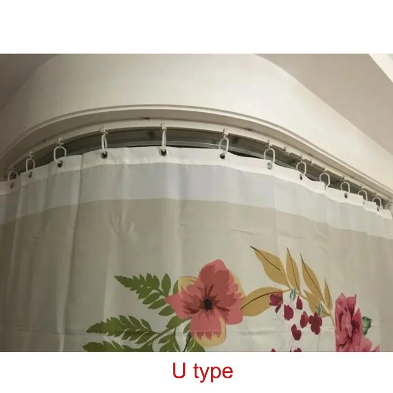 3M 6M 8M Flexible Ceiling top Mounted Curtain Track Rail Straight Slide Windows Balcony Plastic Bendable Home Decor Accessories