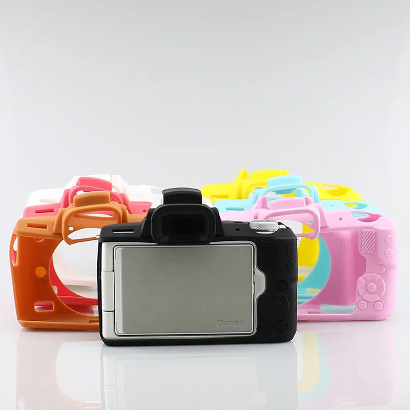 Bolsa de silicona para cámara, adecuada para Canon EOS M50/M50 Mark II, funda protectora, carcasa blanda, a prueba de golpes y arañazos