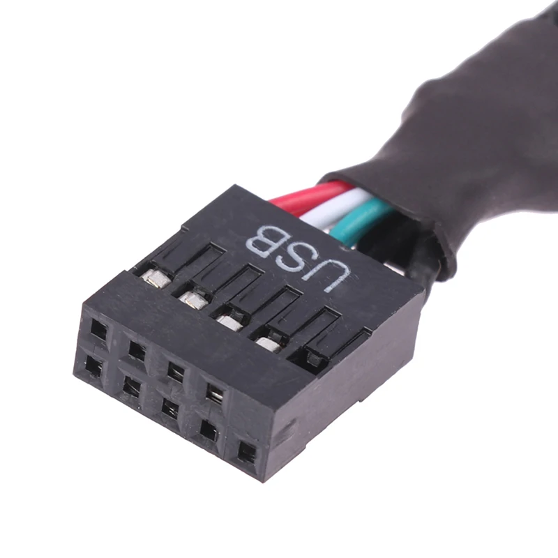 

1 шт. 15 см USB-кабель-разветвитель (Y-образный) для материнской платы ПК, 9-контактный (1 гнездо на 2 штекера), аудио- и HD-удлинитель