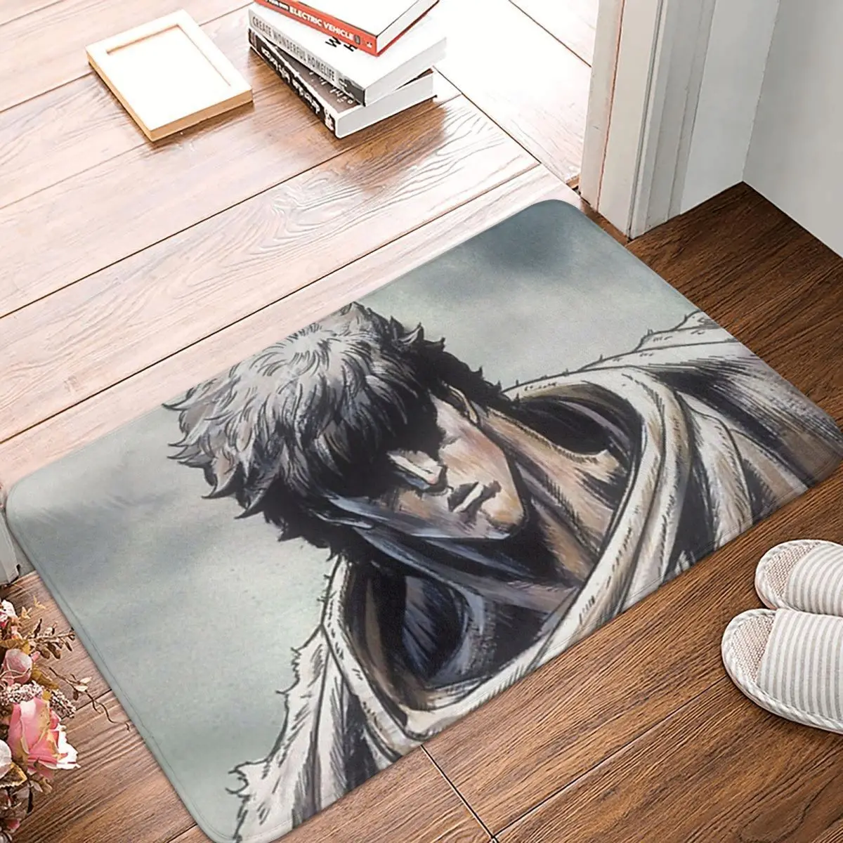 Hokuto No Ken Bath Mat Kenshiro Doormat Kitchen Carpet Outdoor Rug Home Decor