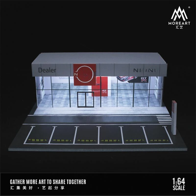 MoreArt 1:64  Car Showroom Lighting Diorama