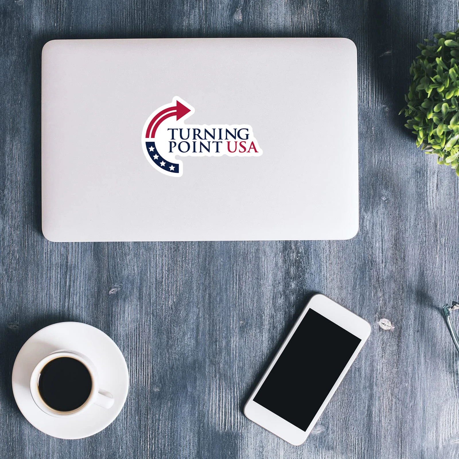 Turning Point USA Bumper Magnet Decal Removable 4x6In Magnetic Sticker Magnetic Sign for Truck SUV Van Bumper & Smooth Surface