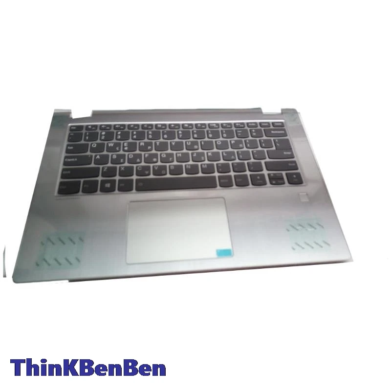 Imagem -01 - Superior Capa Palmrest Shell gr Teclado Grego Platinum Lenovo Yoga 530 Flex 14 14ikb 14arr 5cb0r08742 Case superior capa palmrest shell gr teclado grego platinum lenovo yoga 530 flex 14 14ikb 14arr 5cb0r08742 case 01