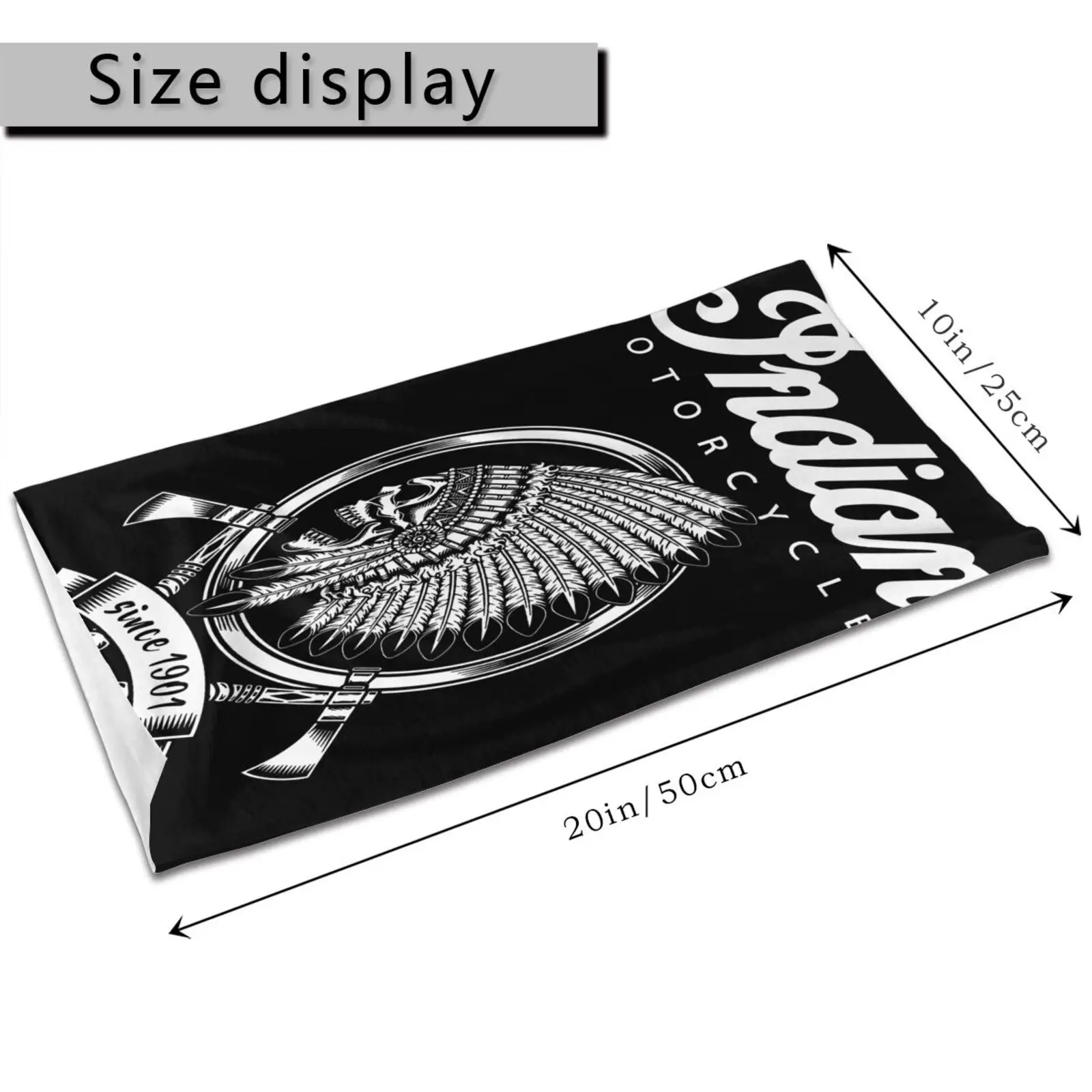 Hint 1901\'den beri motosiklet grafik erkek Bandana maskesi eşarp erkekler için Bandana kafa bandı boyun isıtıcı Bandana erkek kadın Bandana