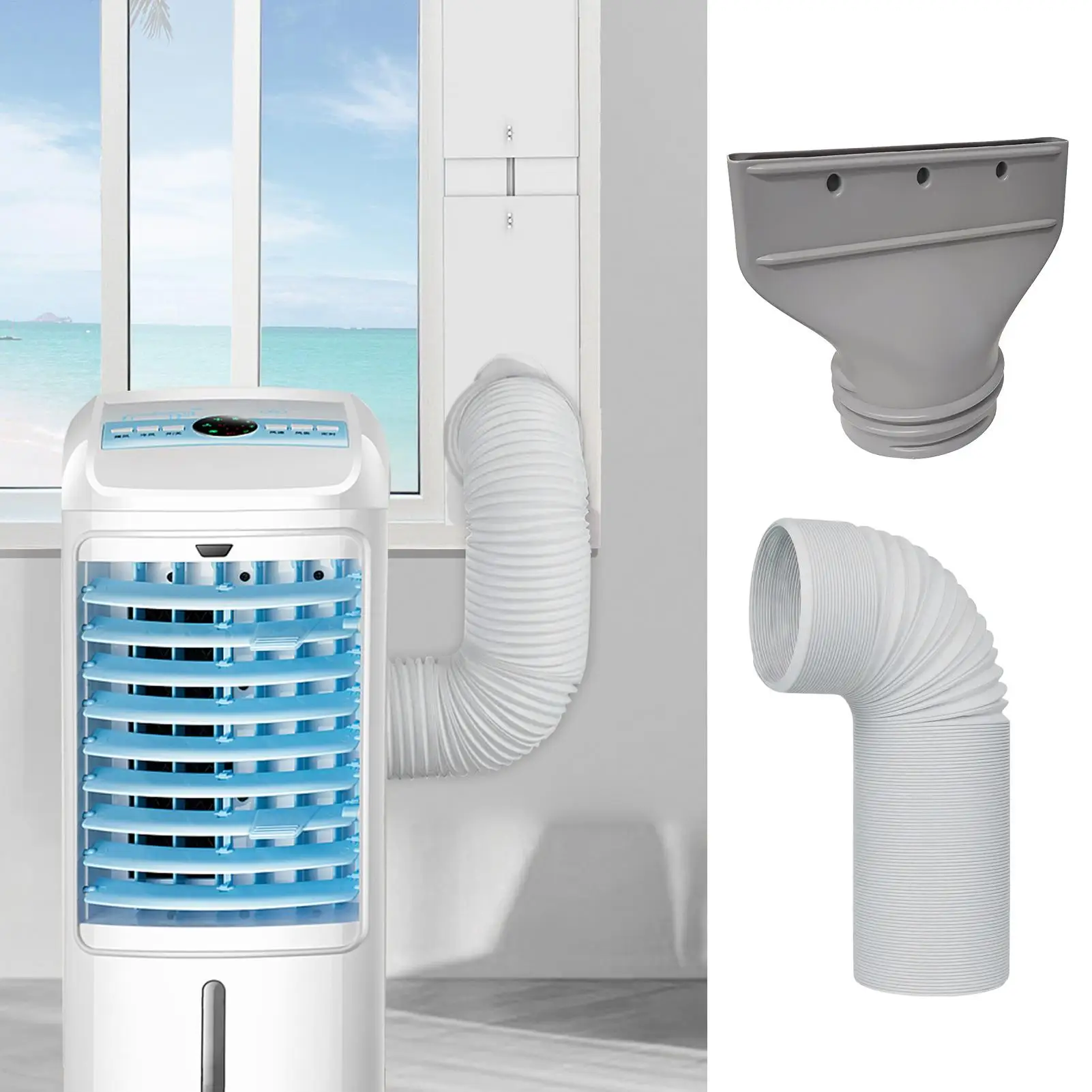 hot AC Drain Hose Fit 5.1/5.9in Diameter Vent AC Unit Drain Hose for Garage Home Indoor Car Office Bedroom Living Room