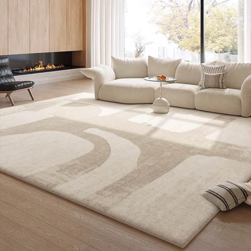 Cream Style Bedroom Decor Lounge  Floor Mat Large Size Carpets for Living Room  Study Rug
