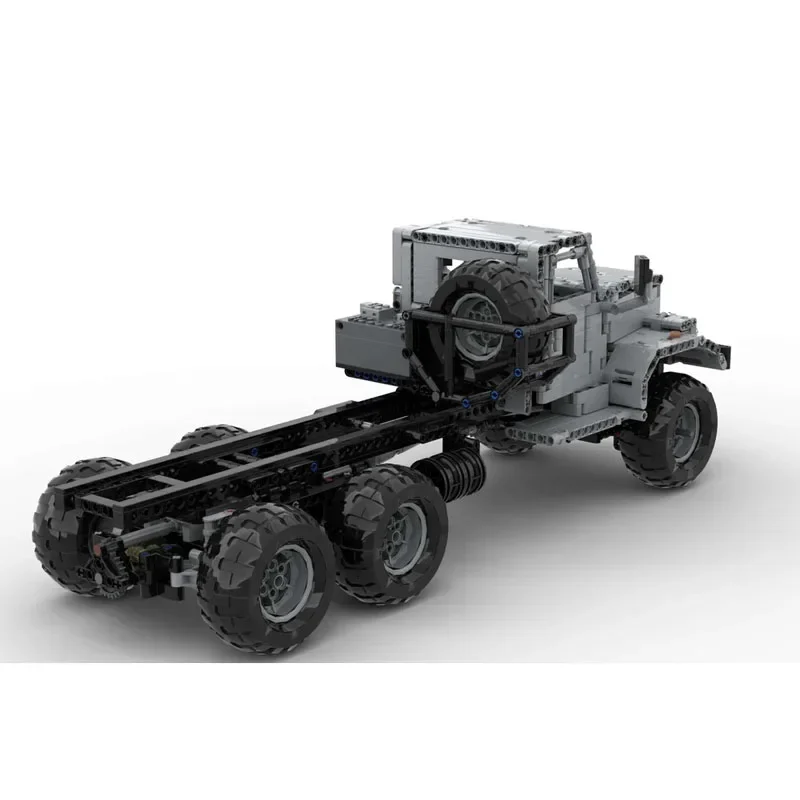 MOC- 126303   Off-Road-Holzfäller-LKW, 6 x 6, gespleißter Block, Modelldekoration, 1513 Stück, Jungen-Puzzle, Bildung, Geburtstag, Weihnachten, Spielzeug, Geschenk