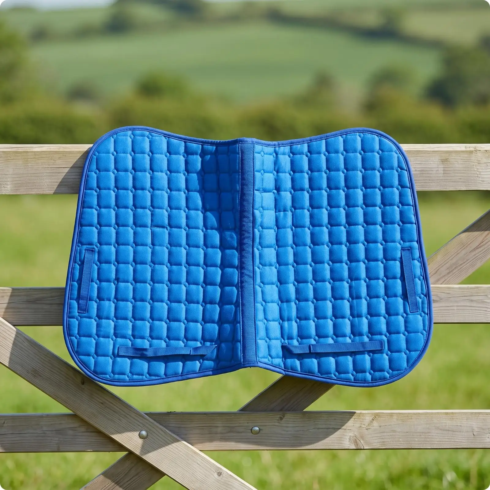 Secure Fit Quilted Saddle Pad | Contoured Shape Saddle Pad, for Horse Riding