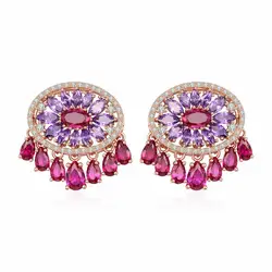 Fashion Oval Eye Eyebrow Tassel Earrings Women Luxury Gift Party Wedding Costume Banquet Jewelry New Brand