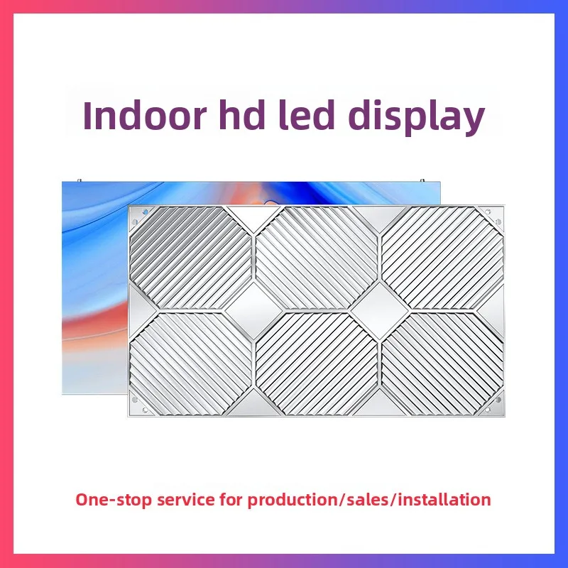 High-Definition LED Display Screen 3840Hz Refresh Rate 120 Viewing Angle for TV Wall Stage Meeting Room-Indoor Advertising