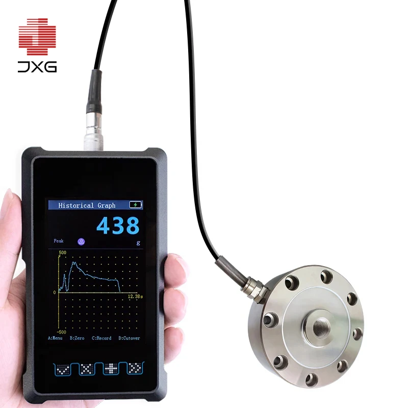 

Digital Handheld Load Cell Indicator, Auto Tension Force Gauge Dynamometer For Physical Measuring & Testing