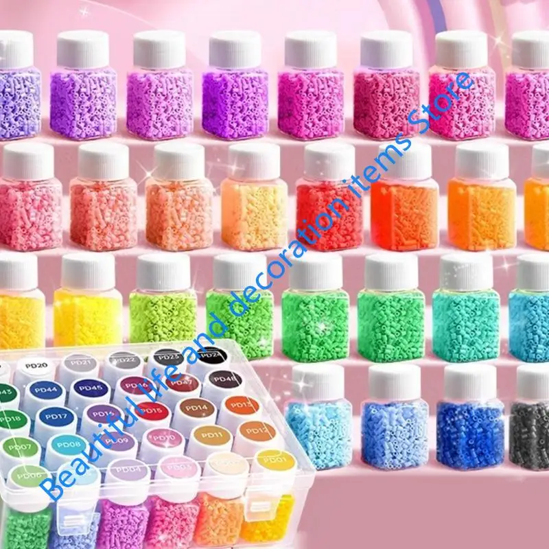 

XX9B DIY Beads Art Craft Set Educational Toy Gift For Children Family Bondings