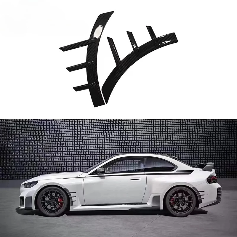 

For BMWs G87 M2 Coupe 2-Door 2023-IN Performance Kit Dry Carbon Fiber Front Fenders Splitter Trim Spoiler Duck Wing Customizable