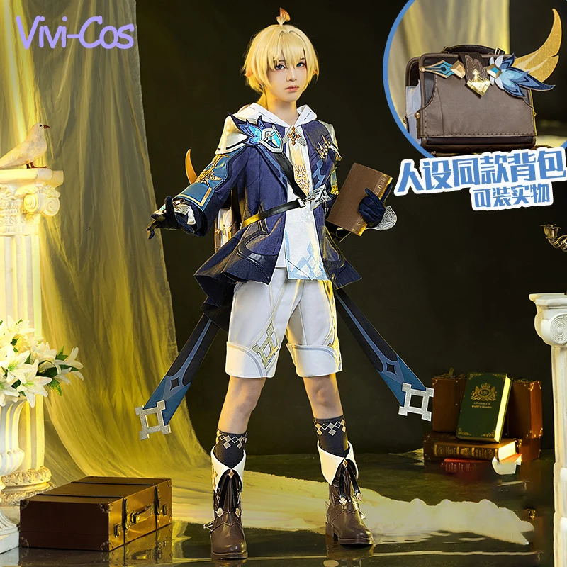 Vivi-Cos Game Genshin Impact Mika Cool Elegant Gorgeous Cosplay Men's Costumes Lovely Halloween Role Play Party New S-XXL