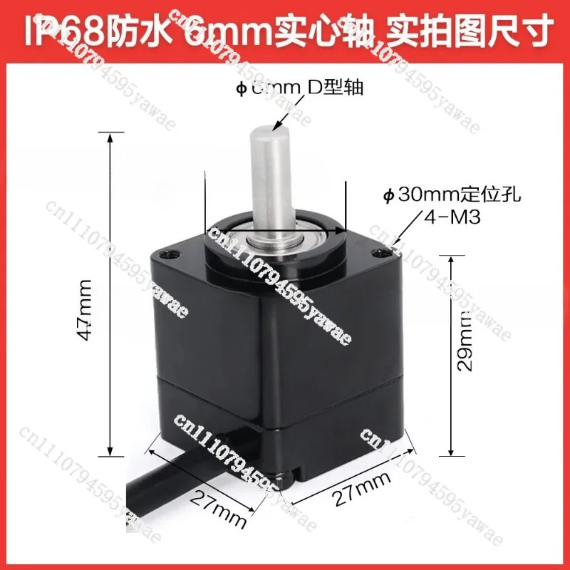 For Miniature Mechanical Absolute Encoder IP68 Waterproof, Single & Multi‑Turn Power‑Down Memory High‑Low Temperature Encoder