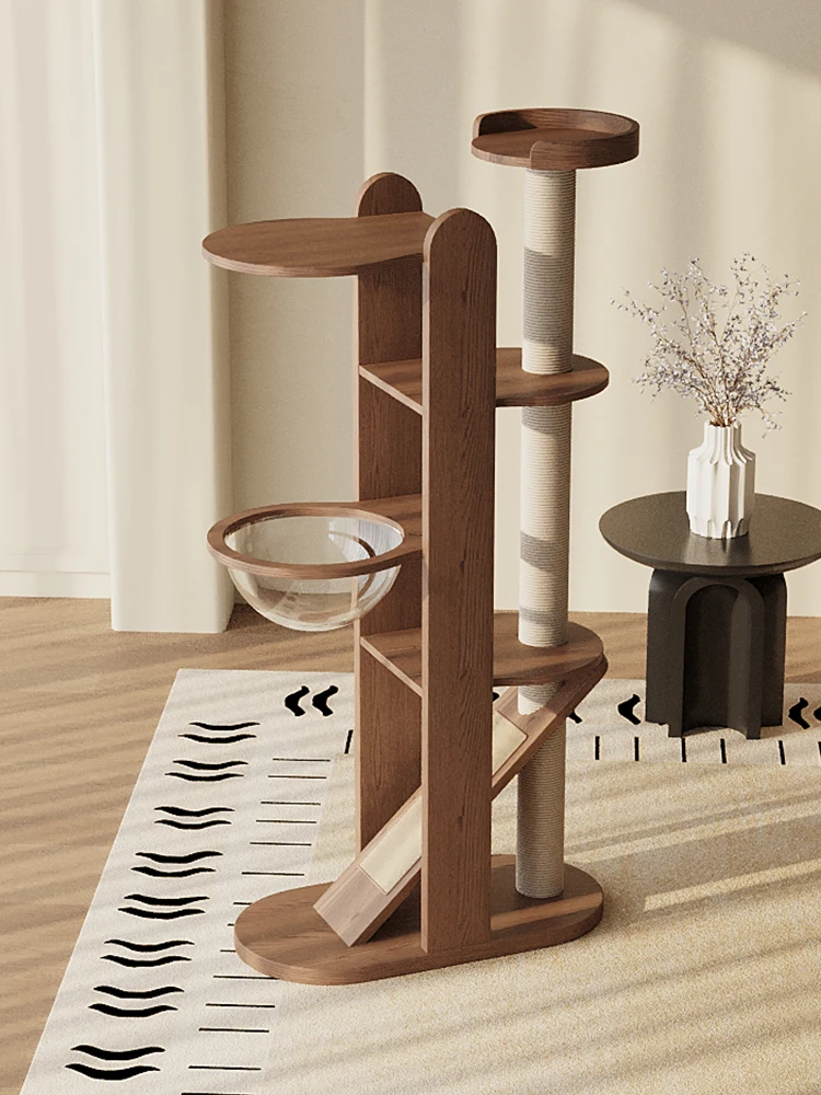 Cat Climbing Frame, Pet Villa, Integrated Cat Tree, Pet Space Capsule, Cat Scratching Post, Household Pet Jumping Platform