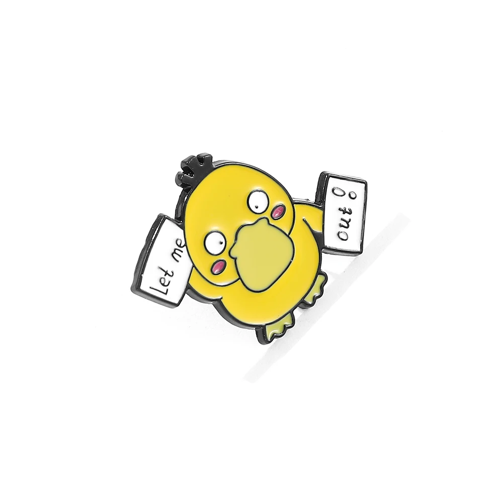 Broche esmaltado Kawaii de Pokémon Psycanck para insignia de mochila, alfileres bonitos de Psycanck para niños, juguetes, regalos de moda