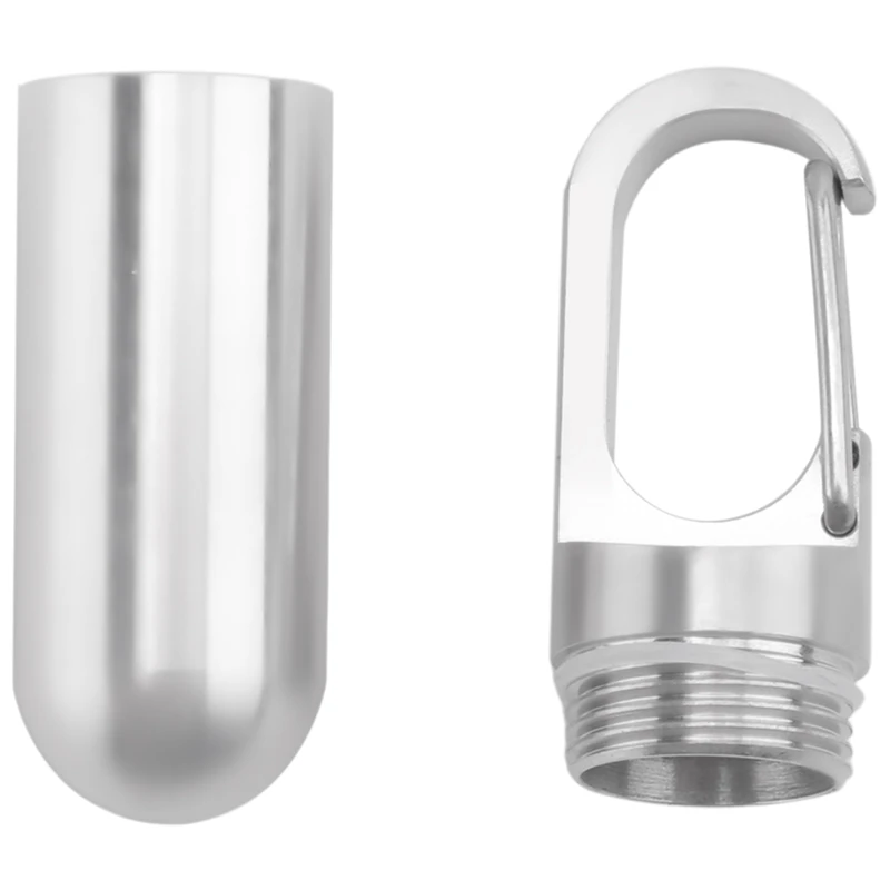 A74I-Mini Sealed Storage Pill Box Pill Container Storage Box Stainless Steel Waterproof Outdoor Travel First Aid Kit