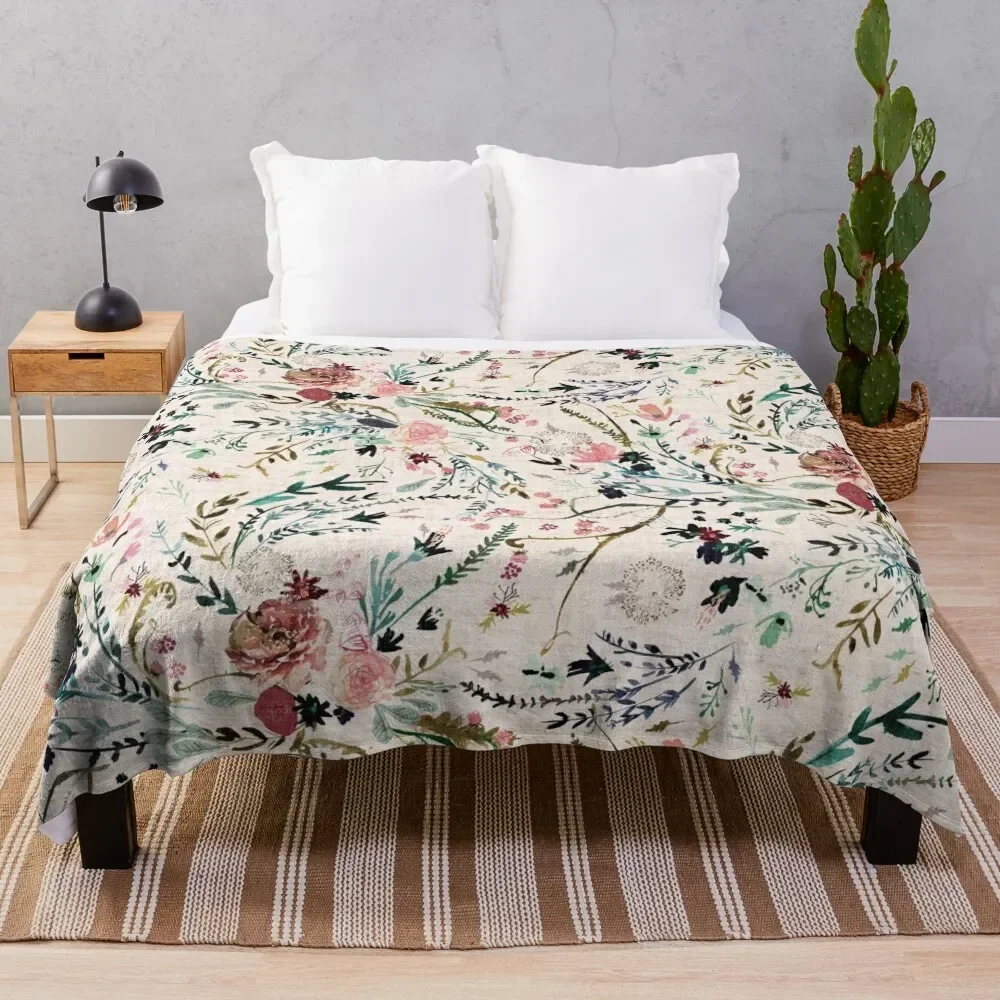 

Fable Floral Throw Blanket Cute Bed Fashionable Fashion Sofas blankets ands Blankets