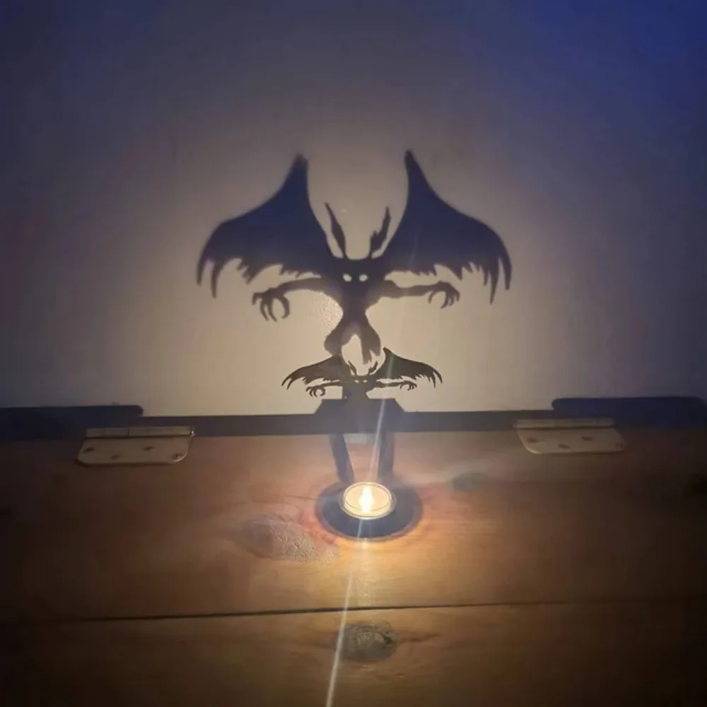 

Funny Shadow Stand Halloween Horror Atmosphere Projection Fun Candle Silhouette Props Creative Shadow Desktop Decorations