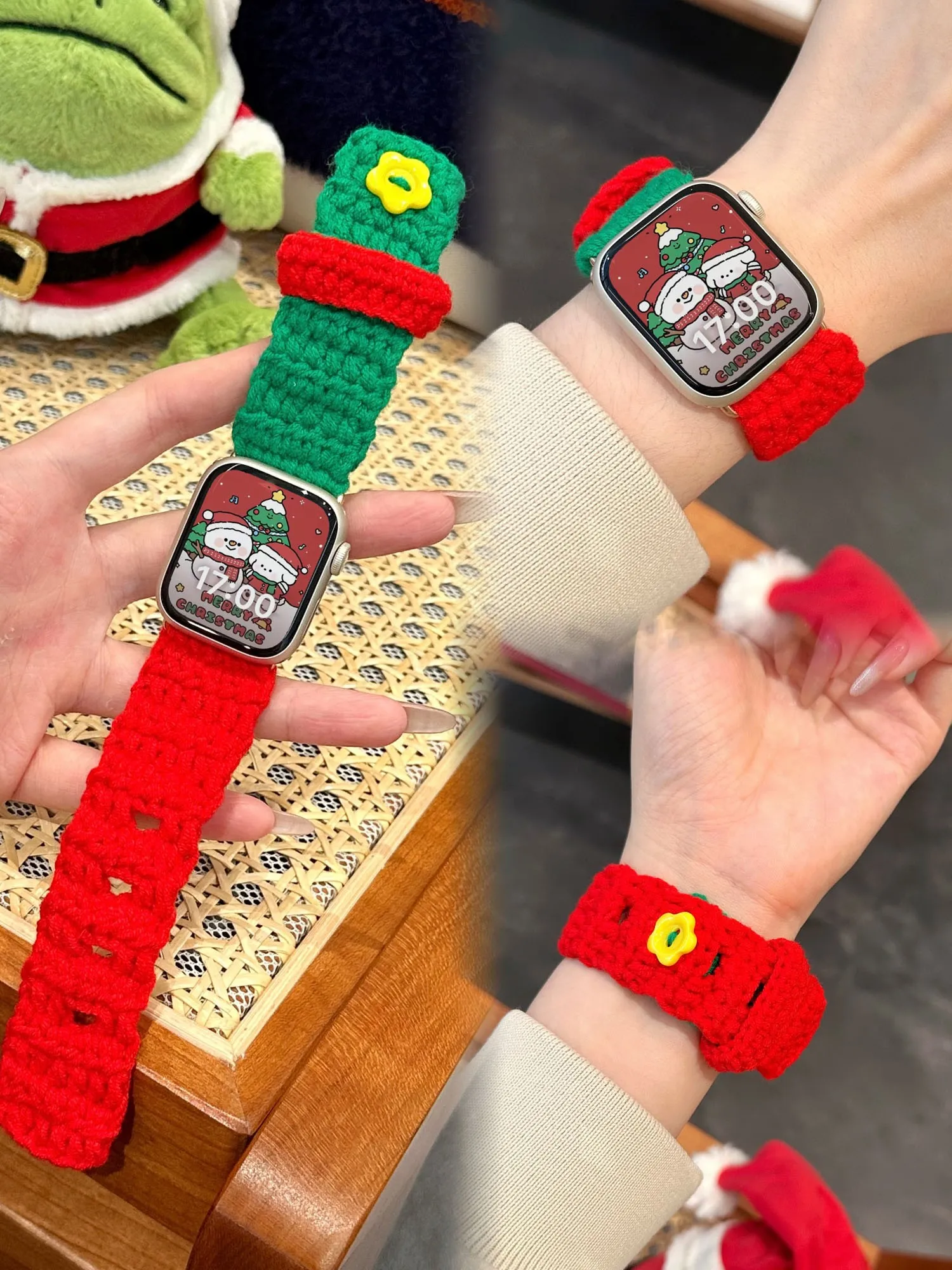 

Autumn and Winter Plush Knitted Compatible iWatch Strap 38mm 40mm 41mm 42mm 44mm 45mm 49mm Fashion Strap