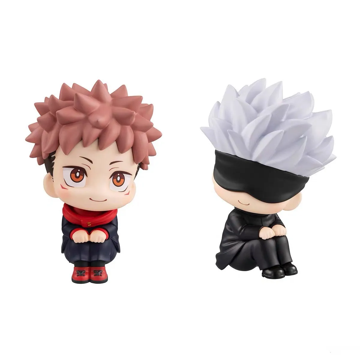 Anime jujutsu kaisen gojo satoru itadori yuji kawaii q ver figuras de ação coleção bonito pvc gk modelo boneca brinquedo presente para amigos