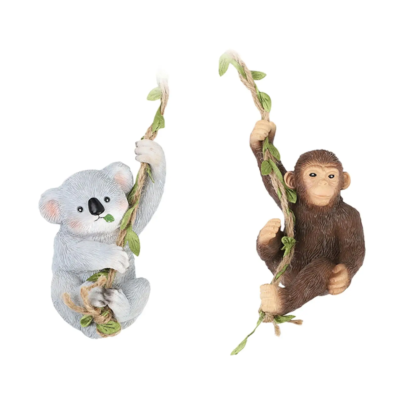 Hanging Garden Animal Ornament for Outdoor Spaces, Resin Craft for Yard