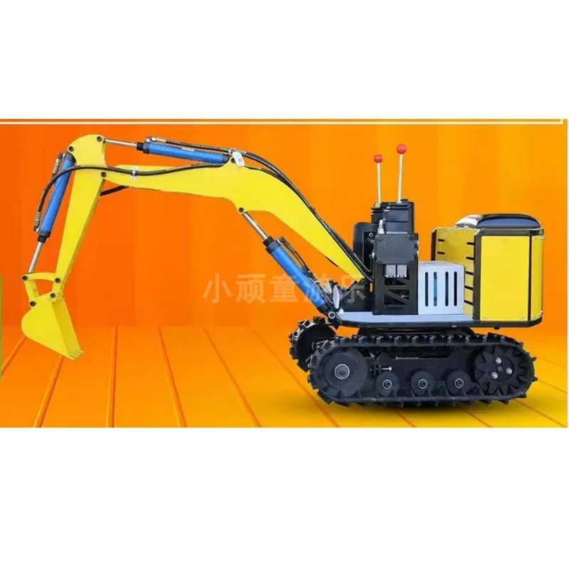 Kids Outdoor Playground Mini Excavator Coin Operated Sand Digging Machine Amusement Park Self Service Ride On Toy Equipment
