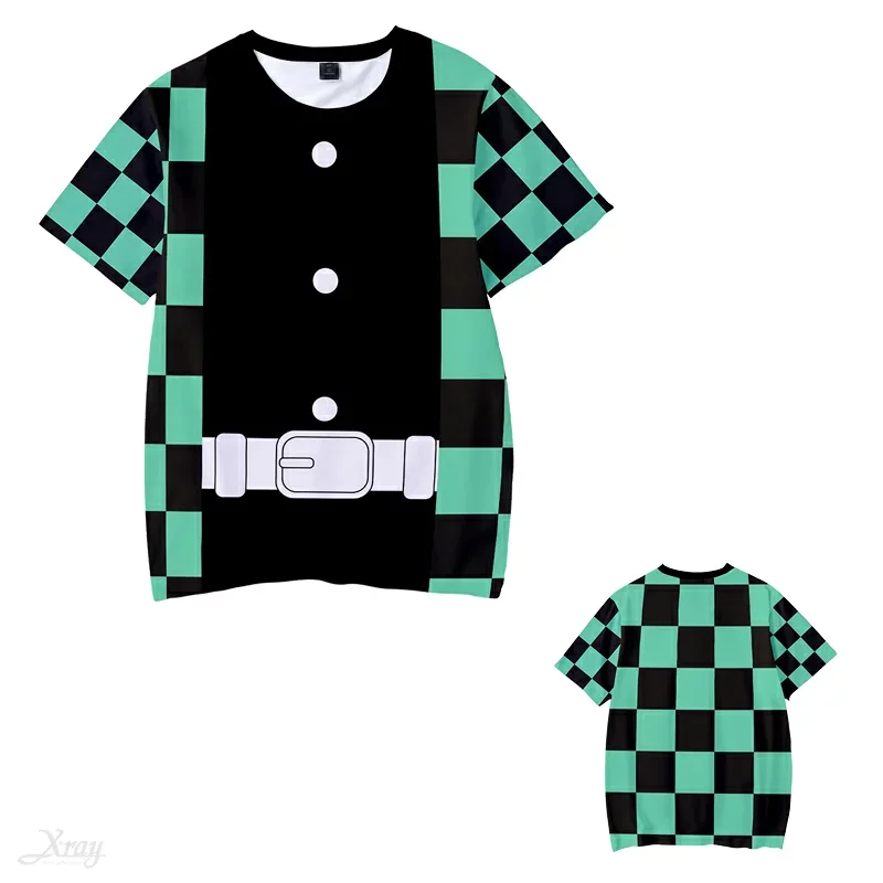 Demon Slayer Charcoal Shirou Breathable Mesh Character Uniform Imitation Printed Manga Display Wear Casual Top