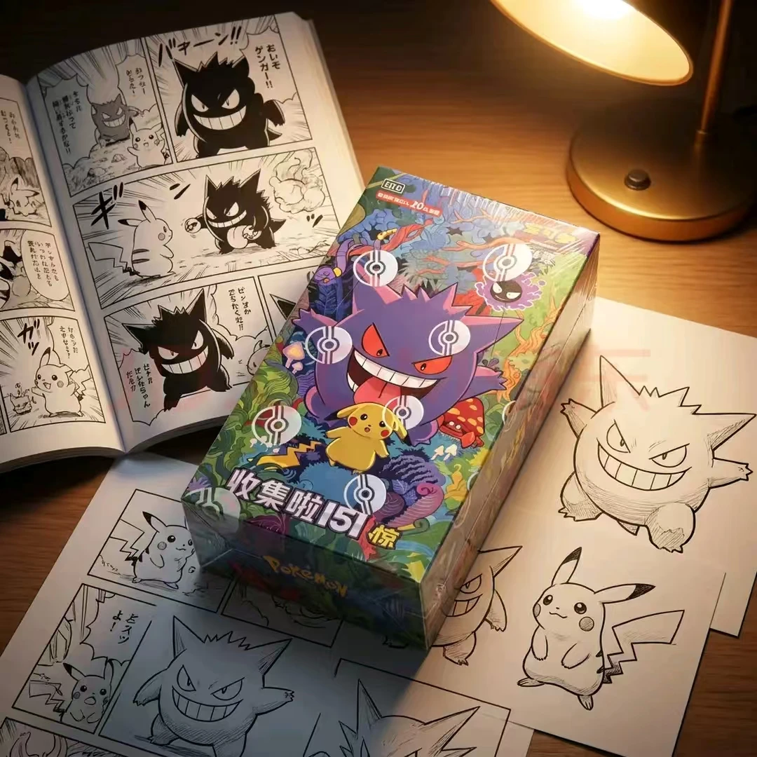 Zdjęcie 7: Pokemon PTCG 151 Surprise Booster Box Chiński (simplified) Scarlet & Violet Zhu Zi Gengar Pikachu Kanto Collection Hobby Sealed Trad
