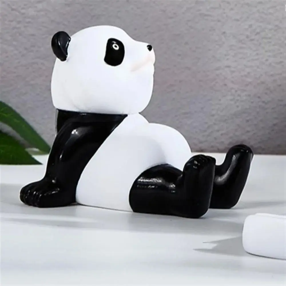 

Bracket Stands Panda Mobile Phone Holder Plastic Panda Figurines Phone Stand Holder Cute Creative Mobile Phone Bracket