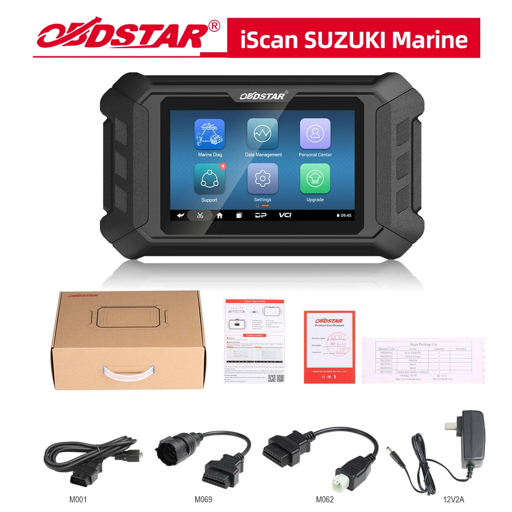 OBDSTAR iScan for SUZUKI Marine Diagnostic Tablet Code Reading Code Clearing Data Flow Action Test for 1998-2022 SUZUKI Outboard