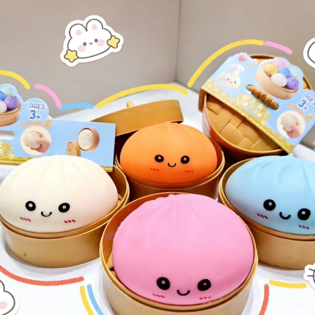 

Антистрессовые мячики-пельмени: сенсорные игрушки-симуляторы еды, разноцветные сквиши, имитация булочек с пароваркой, подарки