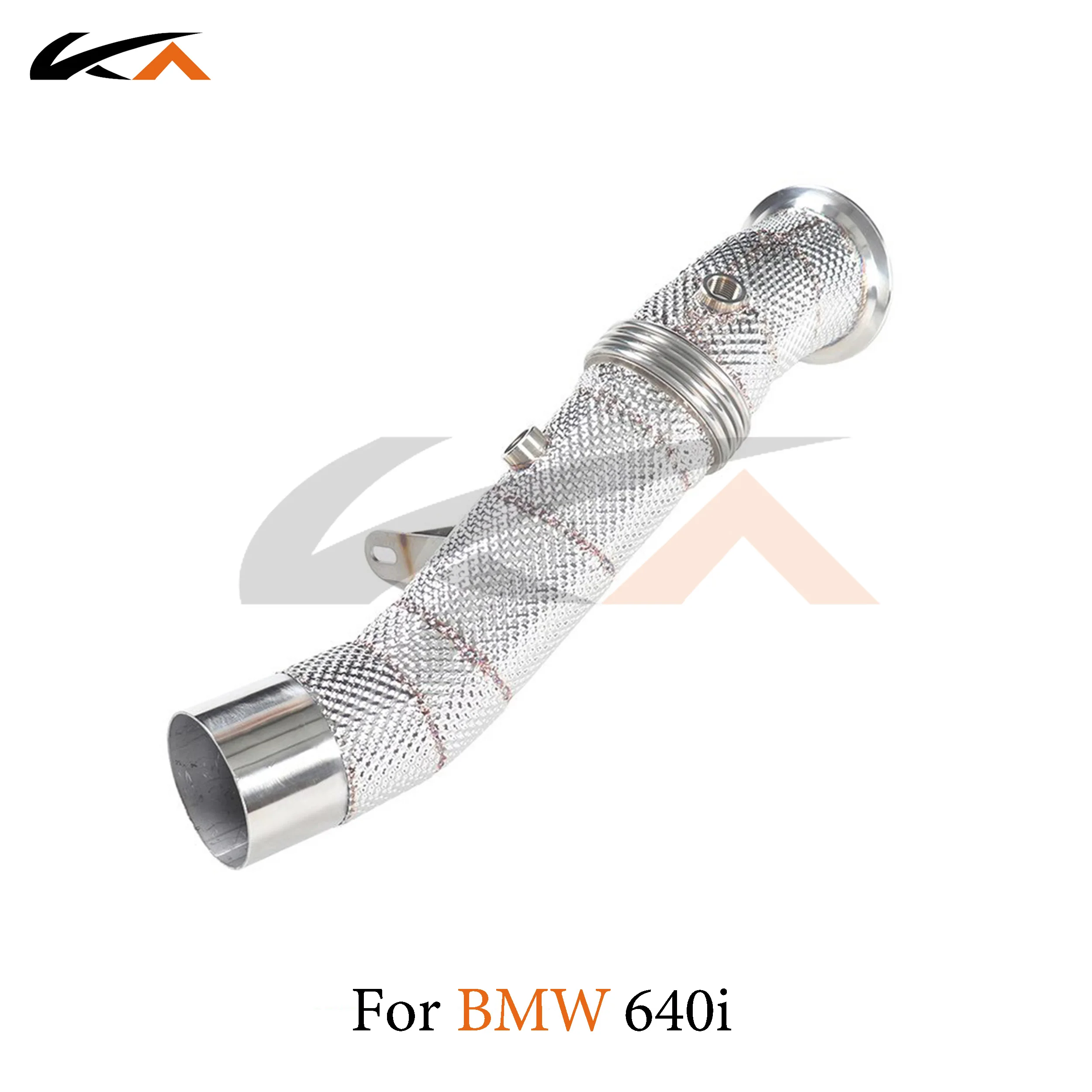 KA Tuning exhaust system header stainless downpipe for BMW 640i N55 3.0T axle pipe performance catalysis heat shield