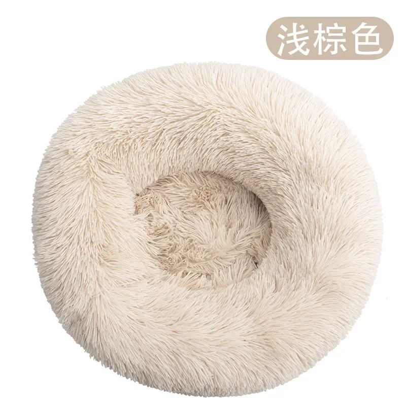 Pet Dog Bed Comfortable Donut Cuddler Round Dog Kennel Ultra Soft Washable Dog and Cat Cushion Bed Winter Warm Sofa Hot Sell