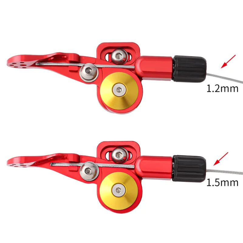 Bike Dropper Seatpost Remote Lever, MTB Road Internal & External Routing, Fits 22.2/24mm Handlebar