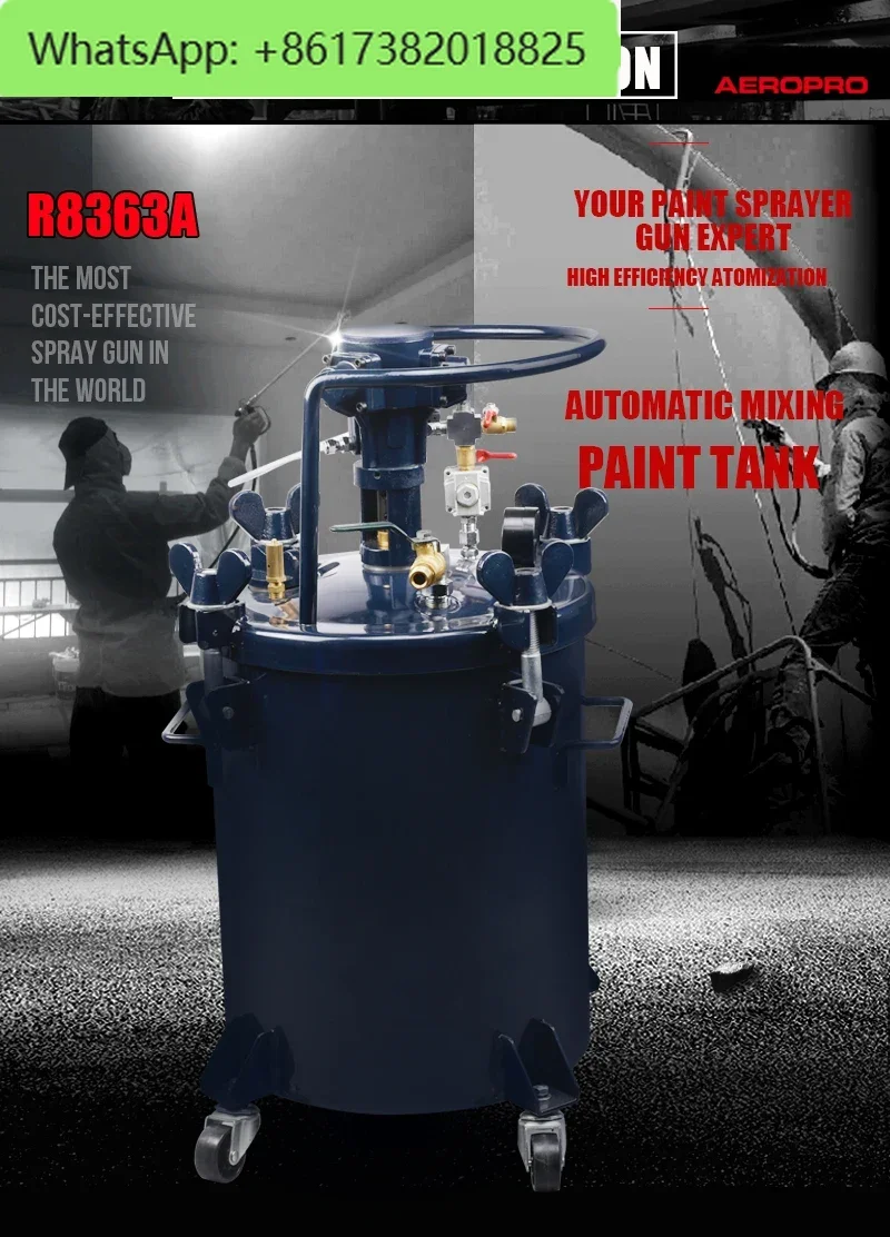 R8363A 20-litrowy zbiornik ciśnieniowy na farbę do 30 psi, automatyczny inteligentny zbiornik na farbę