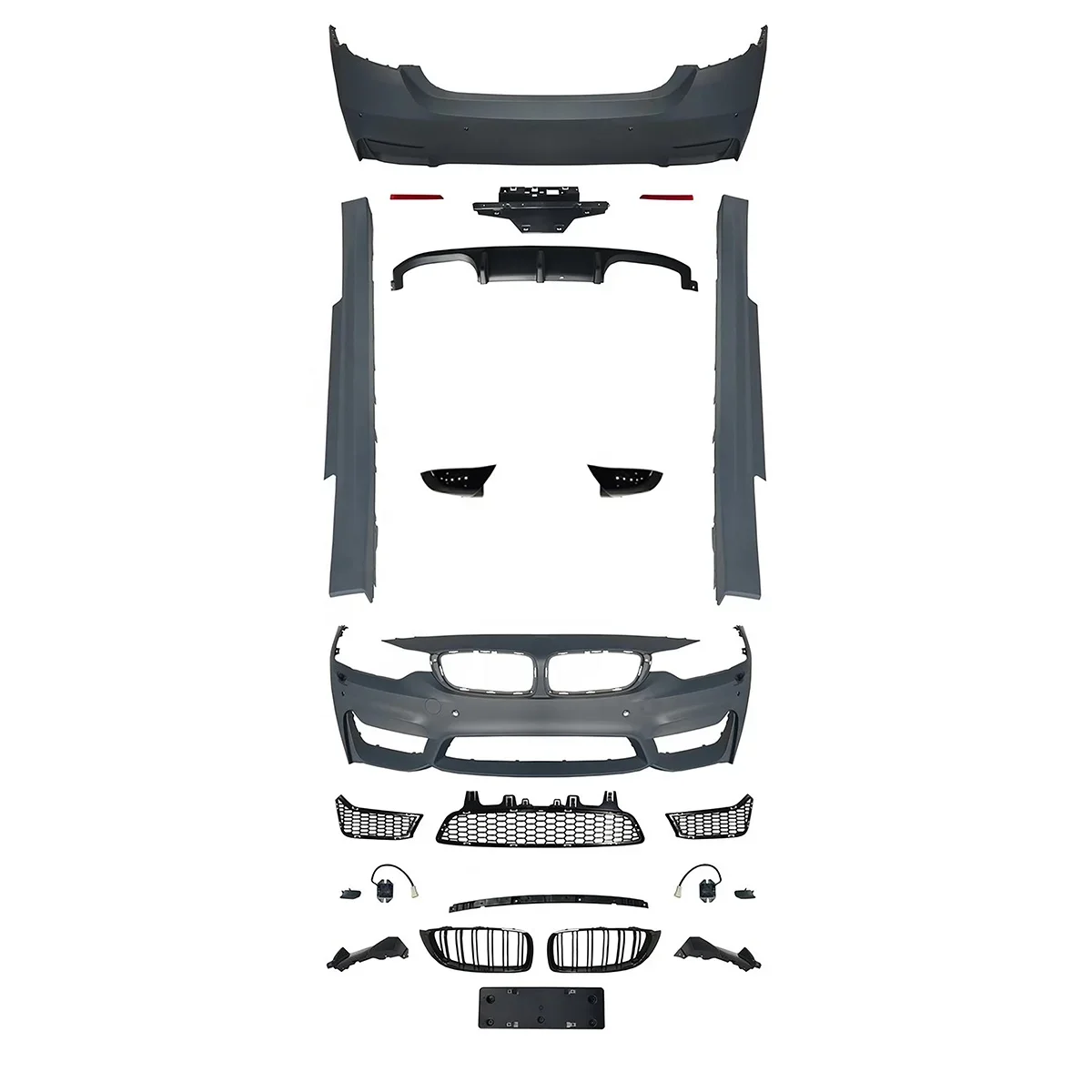 

Стильный внешний вид M4, передний бампер, задний диффузор, боковая юбка, отверстия, спойлер, модифицированный Комплект тела для BMW 4 серии F32 F36 2013-2020