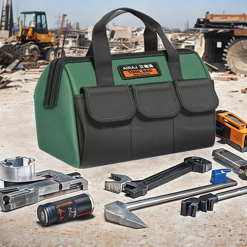 13/16 بوصة أكسفورد قماش حقيبة مقاومة للماء أداة متعددة الوظائف حقيبة مقاومة للاهتراء أداة إصلاح تخزين سعة كبيرة كهربائي
