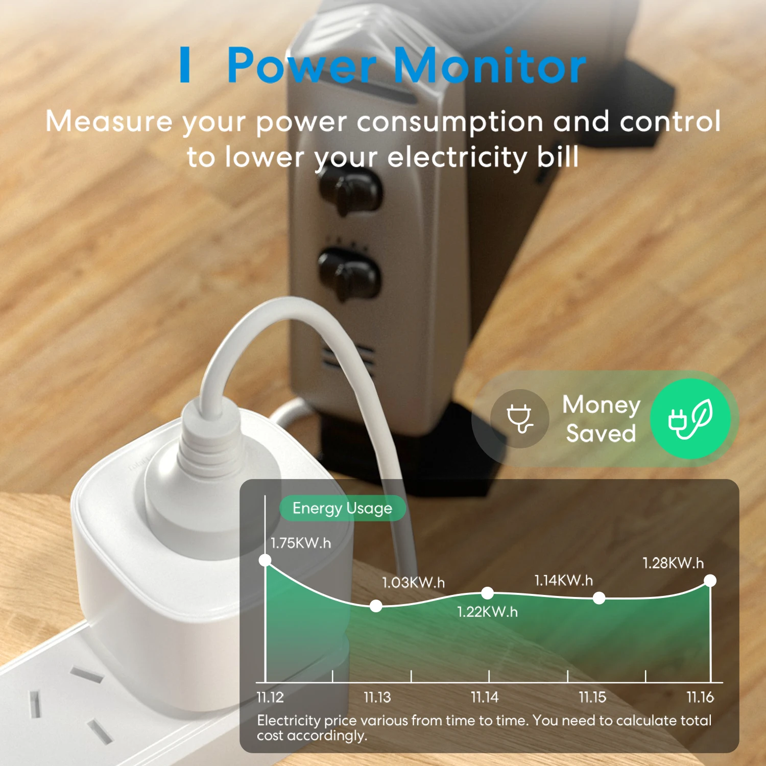 Imagem -02 - Meross au Tomada Inteligente Plug com Monitor de Energia Funciona com Alexa Assistente do Google Smartthings