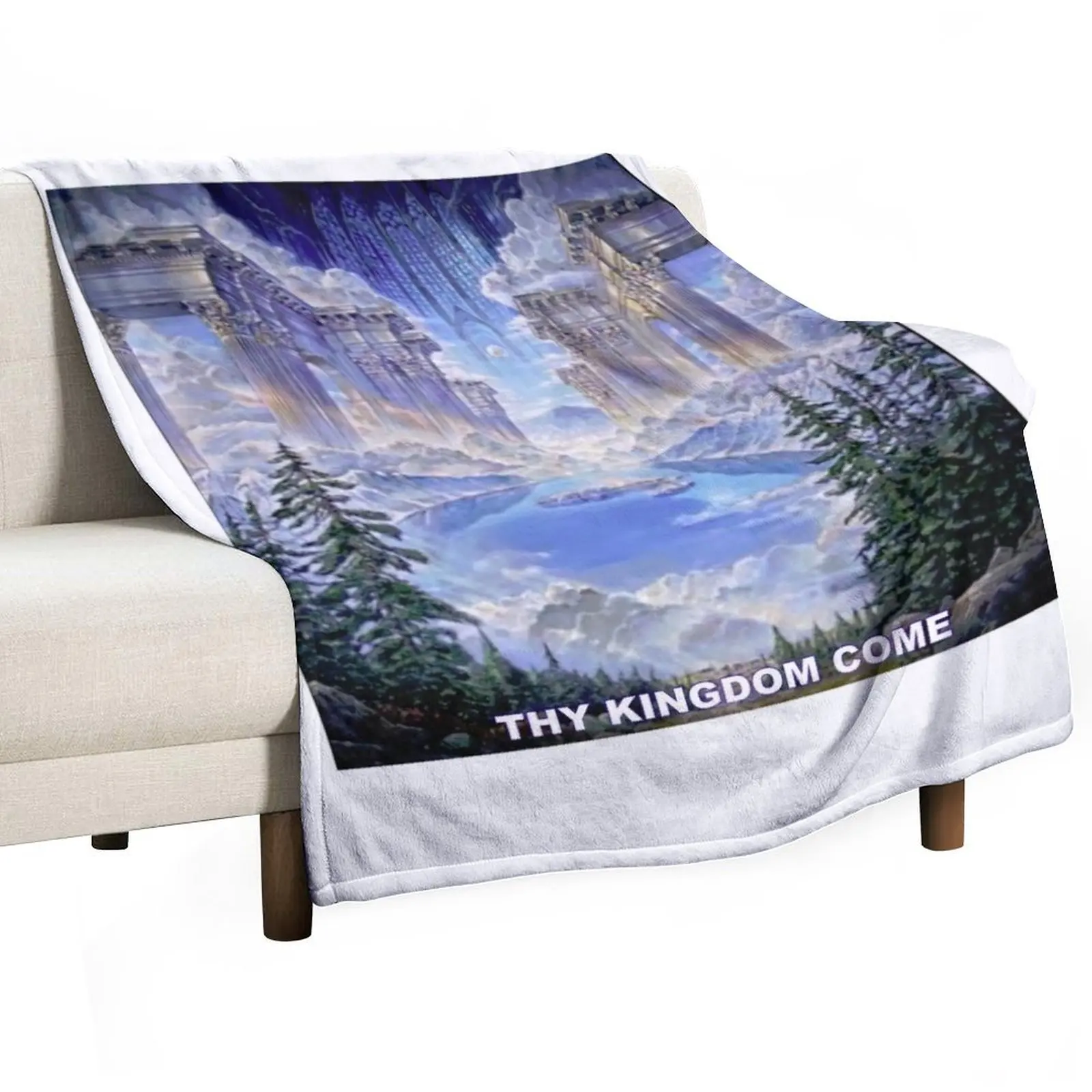 

Thy Kingdom Come Old Home to New Home Throw Blanket Bed linens halloween Sofa Throw Picnic Blankets