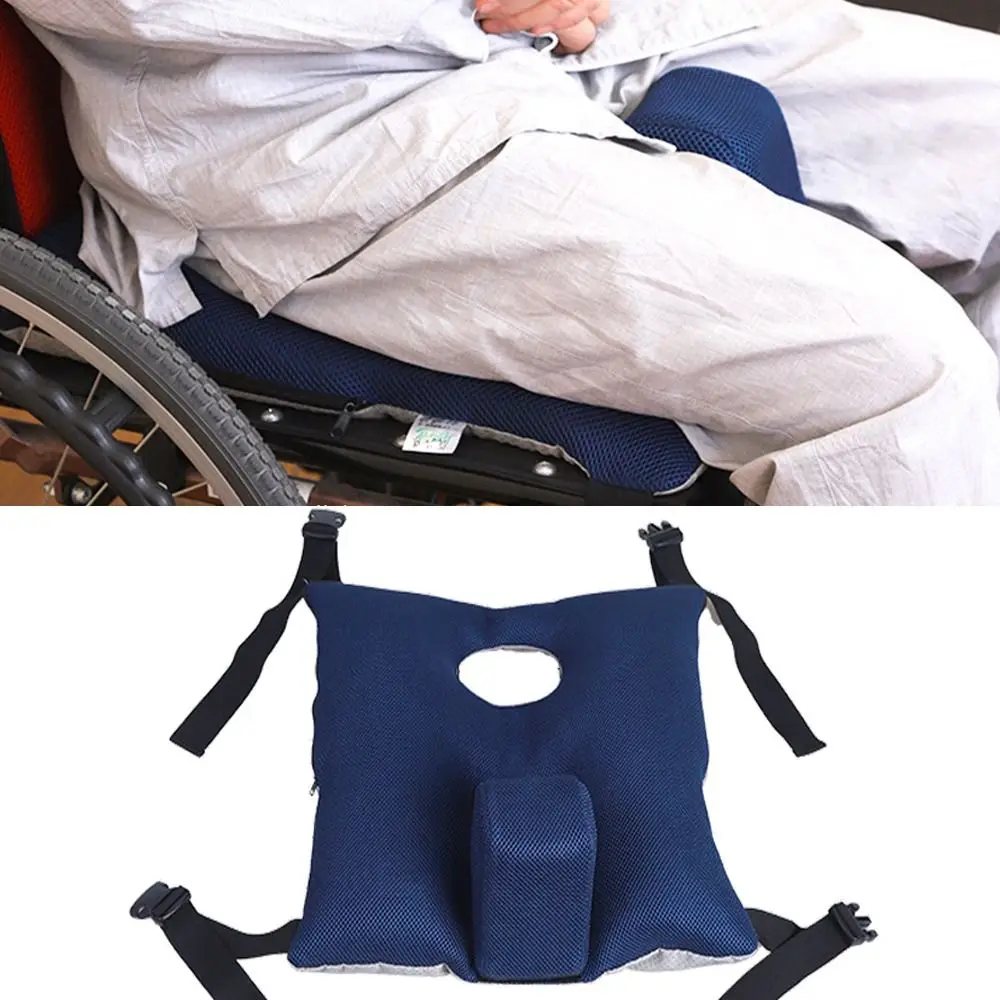 Anti Sliding Wheelchair Seat Cushion Breathable Comfortable Detachable Wheelchair Pad Anti-fall Washable