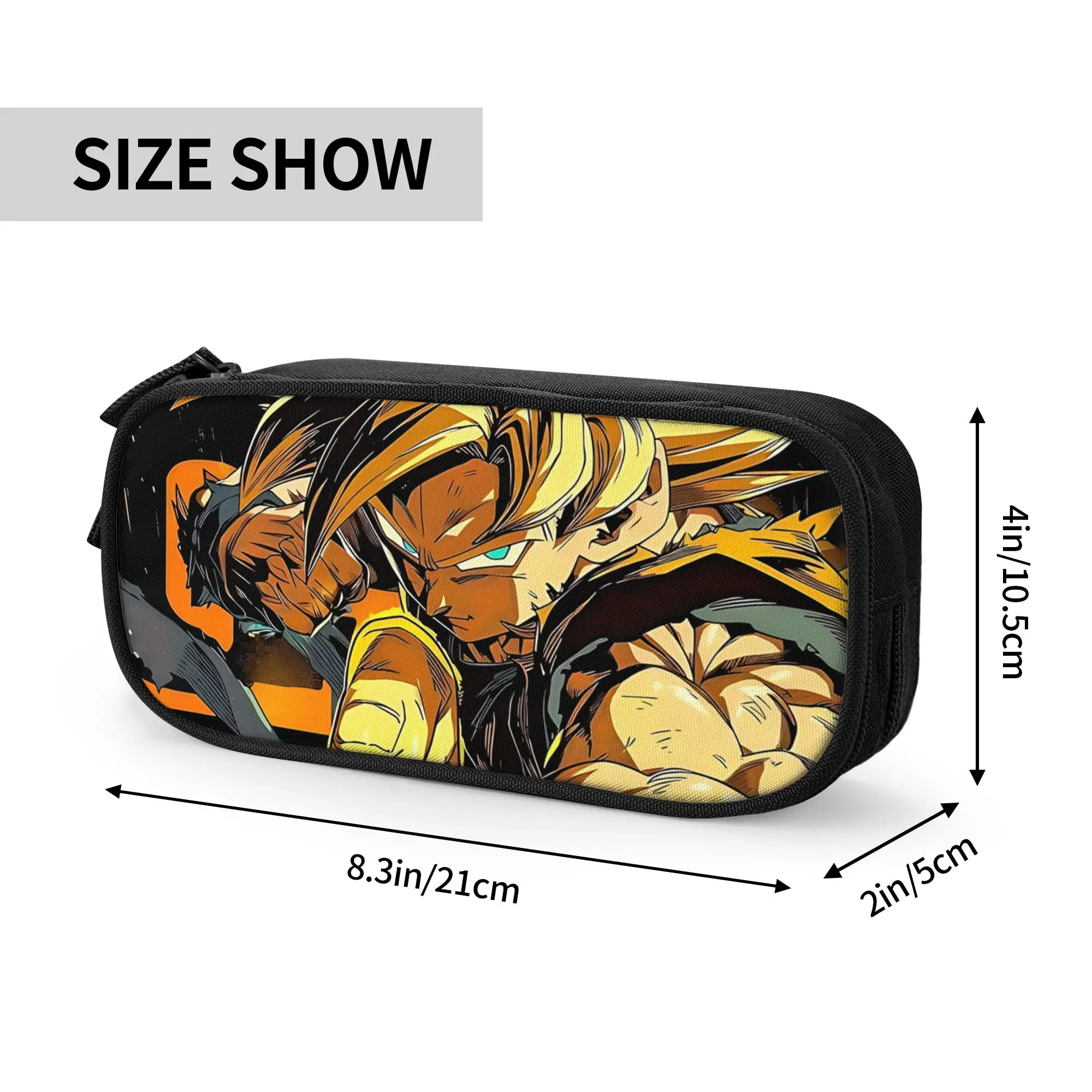Custom Dragon Ball Super Saiyan Goku Large Capacity Bags for Child  School Pencil Bag for Boys Gilrs Kids