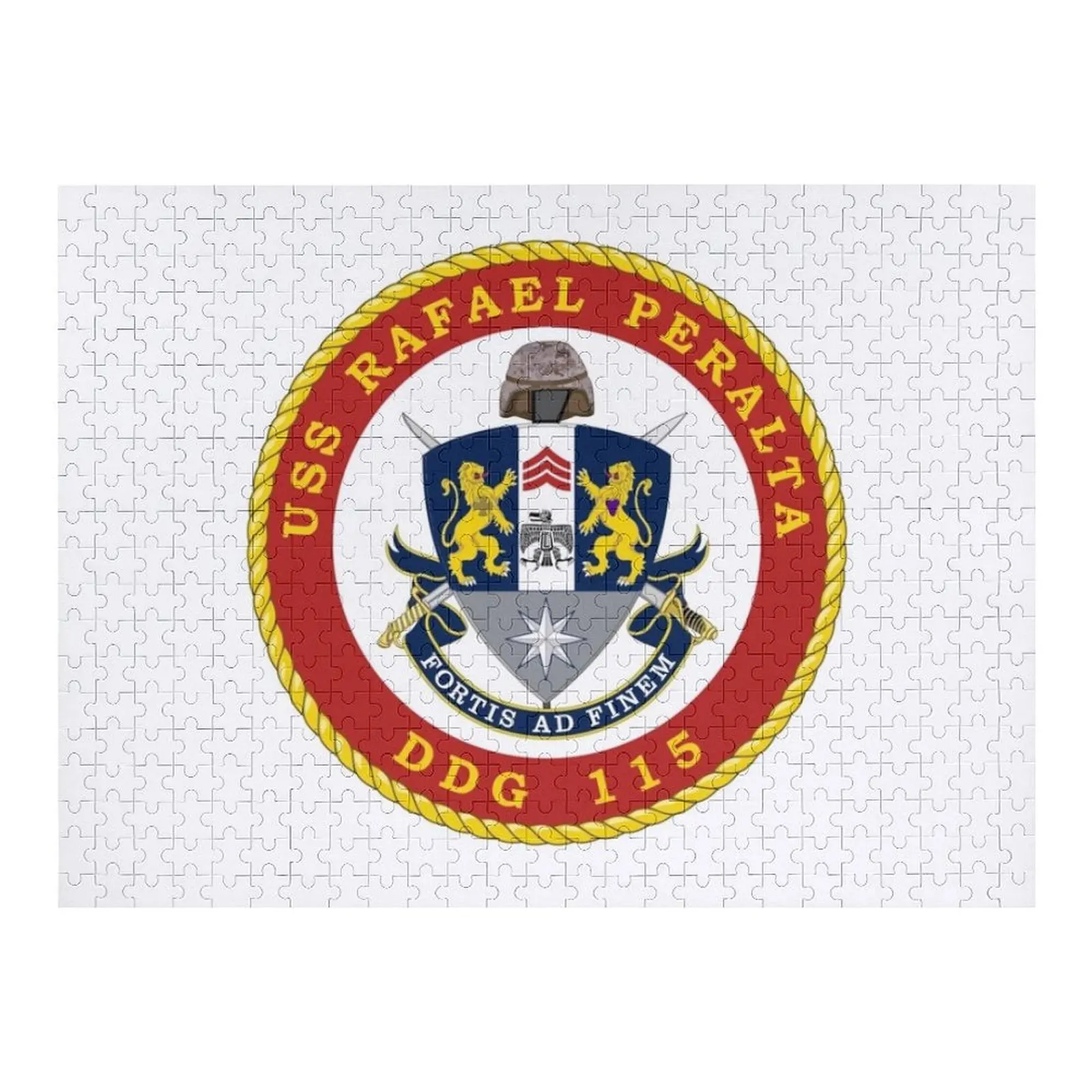 

DDG-115 Raphael Peralta Crest Jigsaw Puzzle Personalized Toys Custom Child Personalized Puzzle