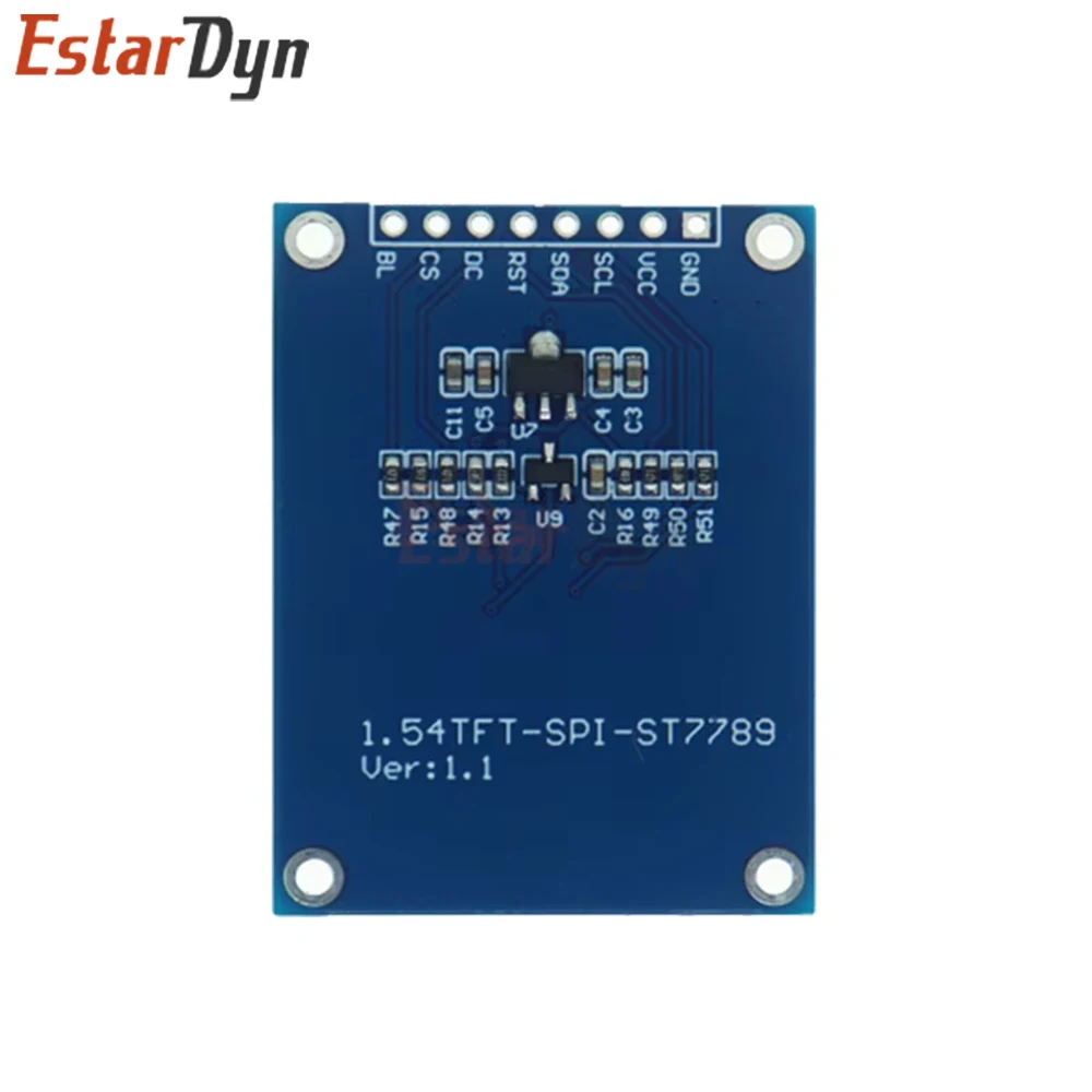 شاشة 1.54 بوصة عالية الدقة IPS TFT 240x240 SPI ST7789 لوحدة شاشة ملونة Arduino Raspberry Pi STM32