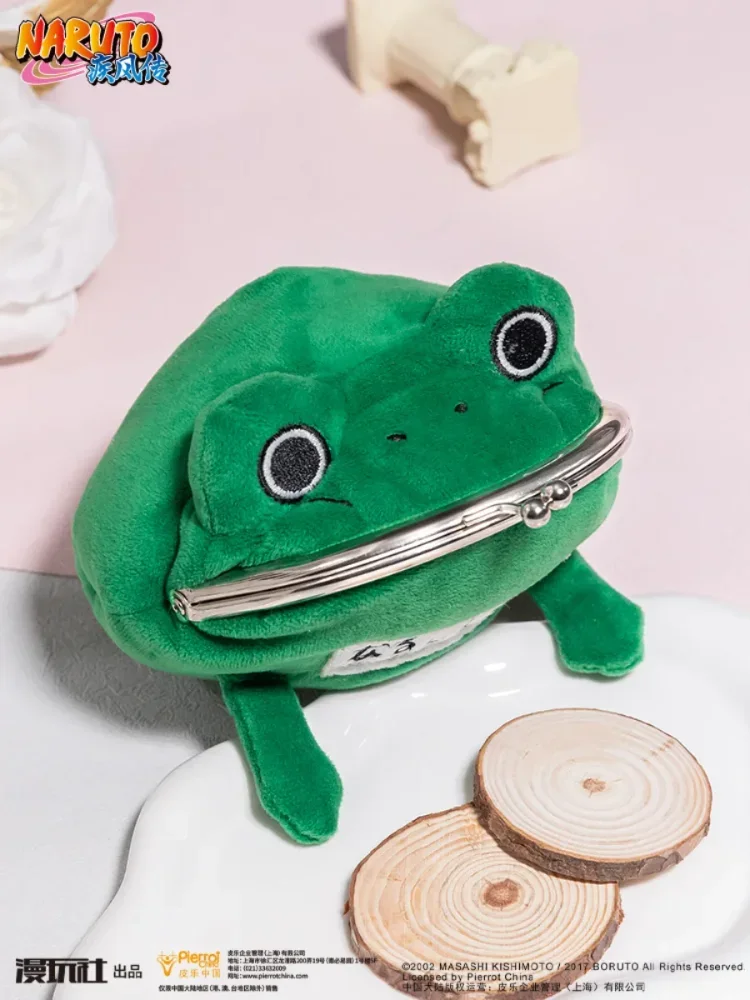 Original 16cm naruto uzumaki naruto dos desenhos animados anime periféricos moeda bolsa curta pelúcia boneca portátil saco de embreagem brinquedos presente