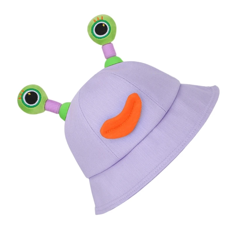 Funny Cartoon Bucket Hat Spring Sun Hat LED Tentacles Fishing Hat Headwear