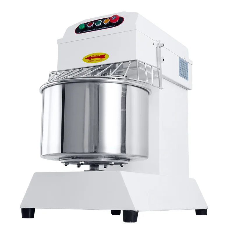 Commercial Dough Mixer Variable Frequency Quiet Dual Action Dual Speed for 10/15/25kg Bakery Capacity