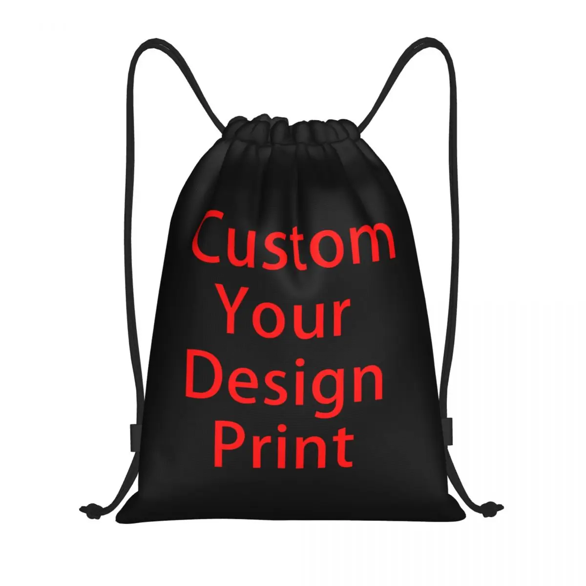 Custom Custom Your Design Drawstring Bags for Training Yoga Backpacks Women Men Customized Logo Printed Sports Gym Sackpack