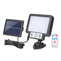 LED Solar Split Wall Lamp 3 Mode Waterproof Motion Sensor Lamps With Remote Control Garden Street Lighting Solar Lamp